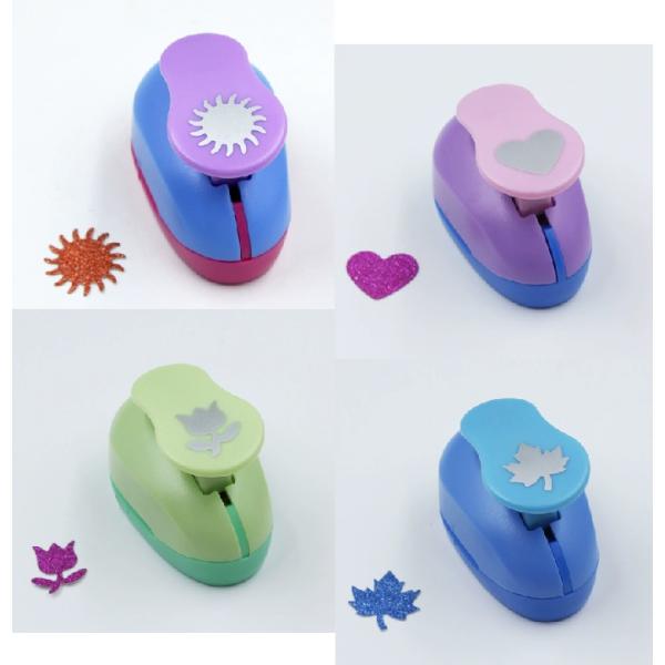 クラフトパンチ 柄 太陽 花 楓 ハート 穴あけ セット 25mm 4種類セット