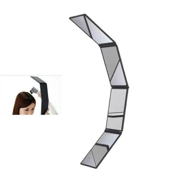 折り畳み式で小型・薄型・コンパクト！！ 軽量で持ち運びや携帯に便利な４面鏡見えにくいところを簡単チェック。1面の鏡では見れない部分が見れるので、身だしなみやケガの状態等もチェック出来ます。無段階で角度調整が可能。見やすい位置を決めやすい。目...