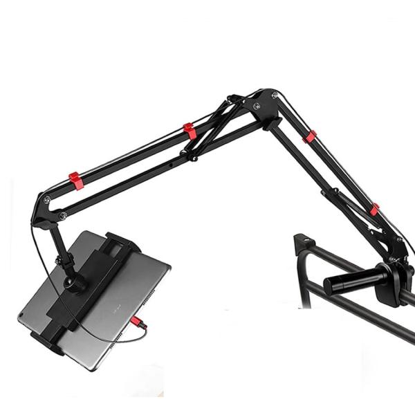 在宅勤務やオンライン授業で役立つ一品です。横になってスマホやタブレットで動画を見る時、ご利用をお勧めです。タブレットを長時間手で持つと腕や肩が痛くなる悩みを解消します！【4~10.6インチ多機種対応】「対応機種・サイズ」スタンドのホルダーの...