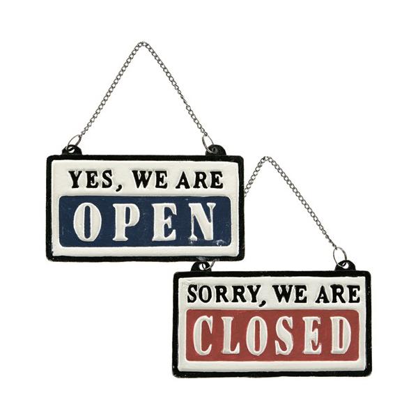 REVERSIBLE SIGN OPEN-CLOSED ダルトン DULTON 看板 店舗用 open close 看板 オープン クローズ サインプレート ドアプレート