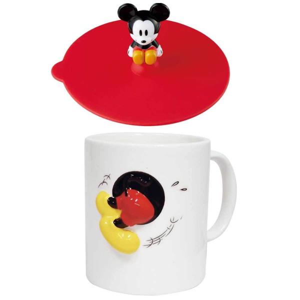 ミッキー マグカップ シリコンフタ セット ディズニーグッズ マグカップ キャラクター ミッキーマウス シリコン ふた カップカバー Fn 021 雑貨屋フリー 通販 Yahoo ショッピング