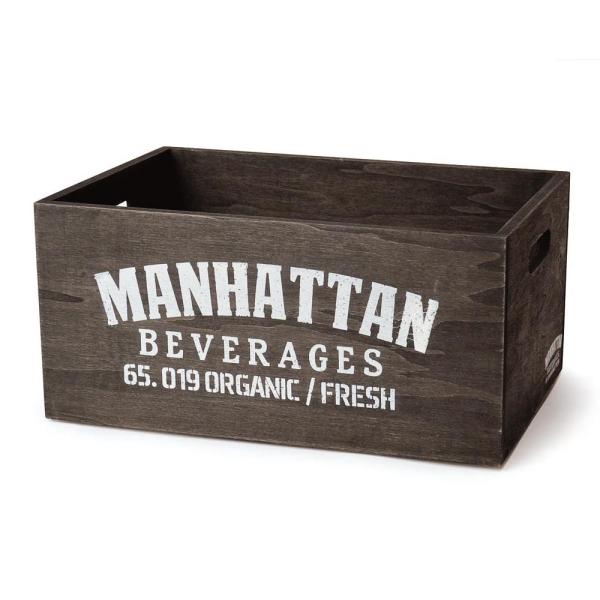 ウッドハーベストボックス スタッカブル マンハッタン L 木箱