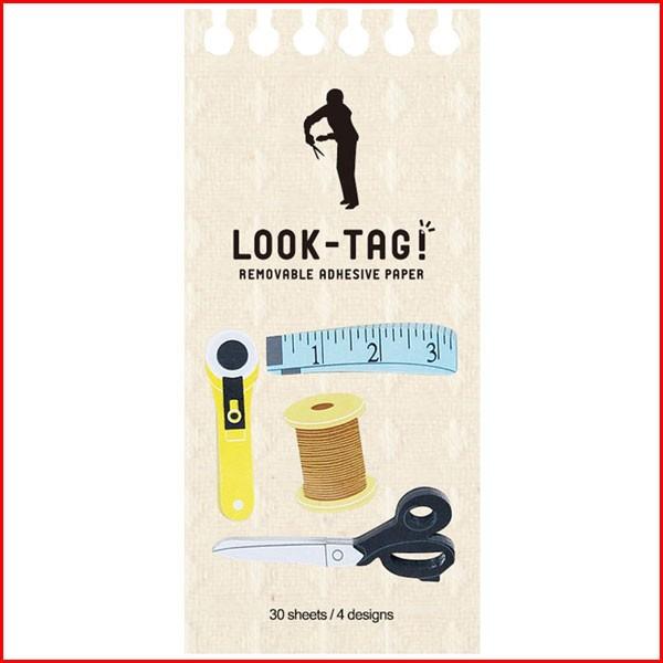 付箋 メモ ルックタグ スティックラベル おもしろ かわいい 文房具 文具 Look ソーイング 6個セット Sp Pfbs10 雑貨屋フリー 通販 Yahoo ショッピング