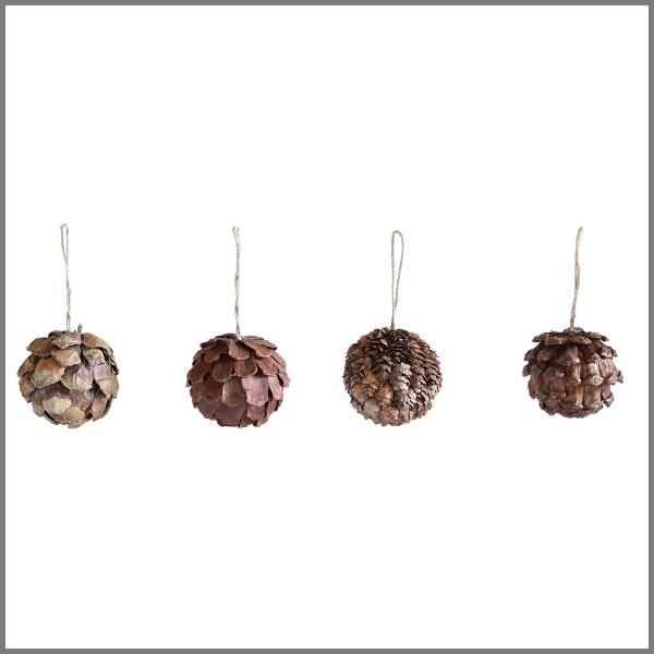インテリア雑貨 置物 オーナメント 飾り 装飾 デコレーション ナチュラルパインコーンボールオーナメント 4個set Sp Sqxg3549 雑貨屋フリー 通販 Yahoo ショッピング