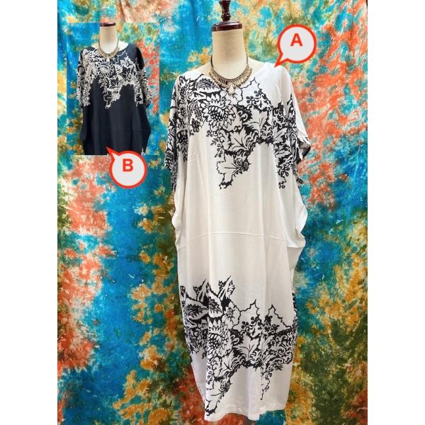 上品な大人のエスニックワンピース アジアン オーバーサイズ 2色 白 黒 半袖 T21 4 44 エスニックzakkaya孵ヤフー店 通販 Yahoo ショッピング