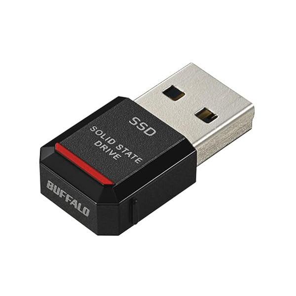 バッファロー SSD 外付け 1TB コンパクト   USB3.2 Gen2 読込速度 600MB/s SSD-PST1.0U3BA