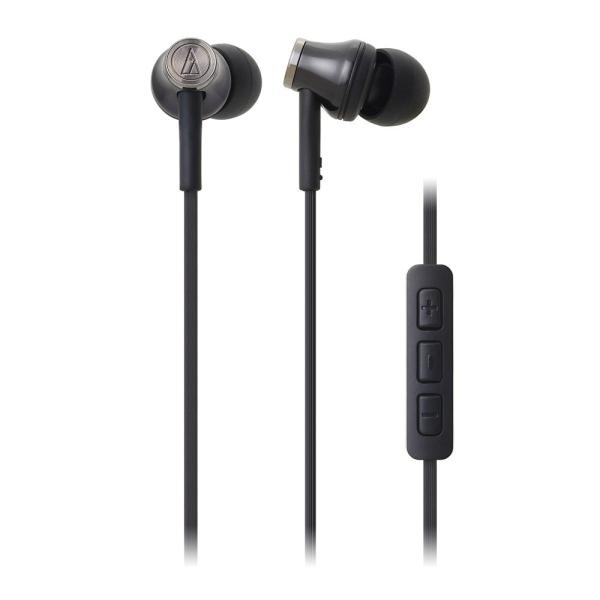 オーディオテクニカ iPod/iPhone/iPad専用カナル型イヤホン マイク付 ブラック ATH-CK330i BK