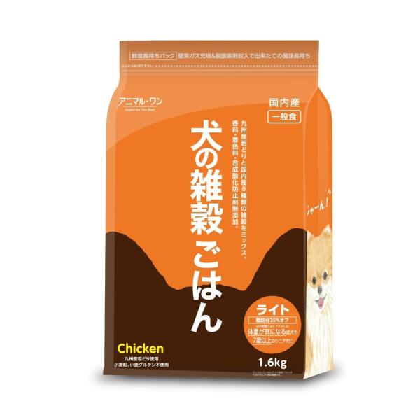 他サイト： アニマルワン　犬の雑穀ごはん ライト チキン 1.6kgの商品画像