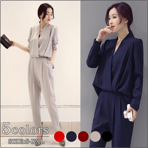 シンプル パンツスタイル フォーマルドレス 体型カバー 長袖 ロングパンツ ツーピース 結婚式 二次会 パーティードレス レディース J1406ba Star Net 通販 Yahoo ショッピング