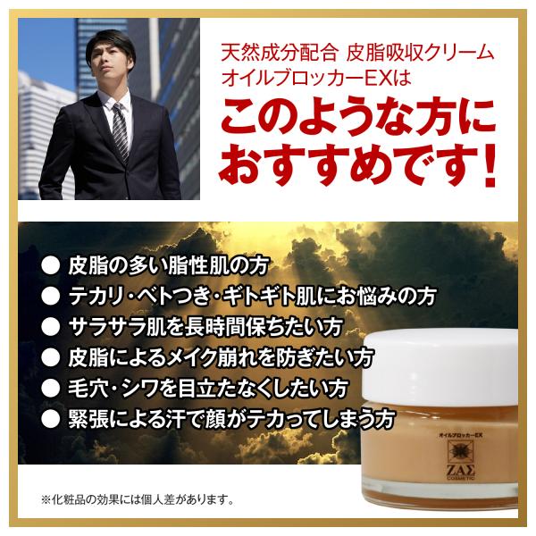 テカリ防止対策 化粧下地にオススメ 皮脂吸収クリーム オイルブロッカーex 2個組 脂肌がサラサラ スベスベに 毛穴 小じわも隠す メンズコスメ ザス Zas Buyee Buyee บร การต วกลางจากญ ป น ซ อจากประเทศญ ป น