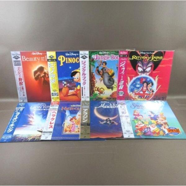 VA485●ディズニー「白雪姫/アラジン/ヘラクレス/ライオン・キング/Aladdin ジャファーの逆襲/ジャングル・ブック/他」LD8点 字幕スーパー