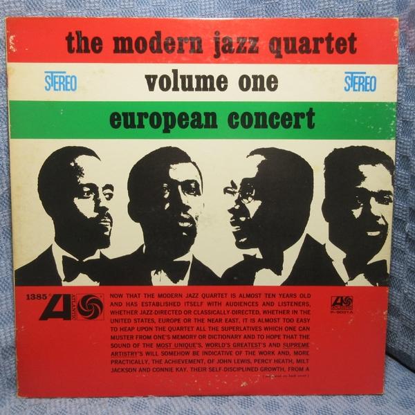 VA529●P-6031-A MJQ モダン・ジャズ・クヮルテット MODERN JAZZ QUARTET「ヨーロピアン・コンサート vol.1」LPレコード(アナログ盤)