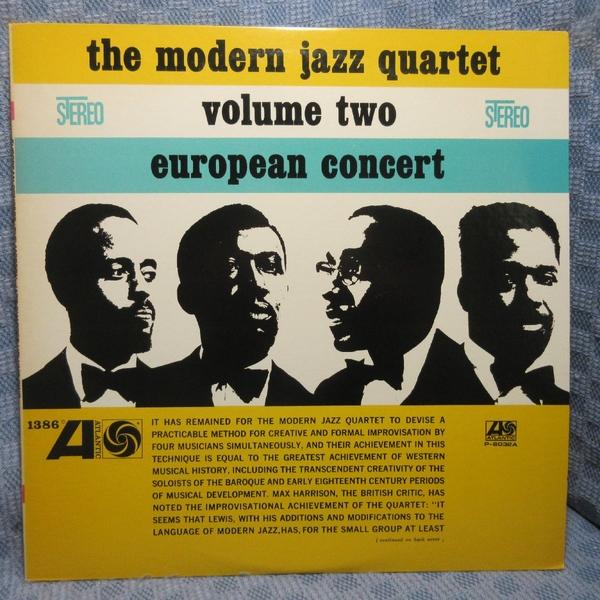 VA529●P-6032-A MJQ モダン・ジャズ・クヮルテット MODERN JAZZ QUARTET「ヨーロピアン・コンサート vol.2」LPレコード(アナログ盤)