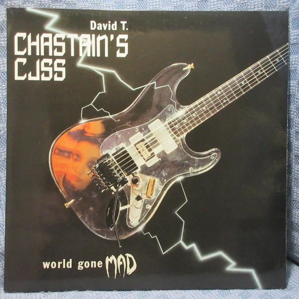VA543●BD007 デヴィッド T.チャスティン DAVID T.CHASTAIN'CJSS「WORLD GONE MAD」LPレコード(アナログ盤)輸入盤