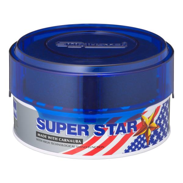 SurLuster(シュアラスター) スーパースター ジュニア 100g 固形ワックス 天然カルナバ蝋 艶 スポンジ付き ツヤ 光沢 保護 自動車 全
