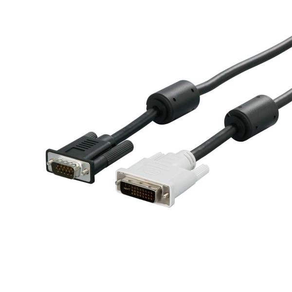 バッファロー DVI-Iアナログ変換ディスプレイケーブル フェライトコア付き 同軸タイプ BSDCDA15