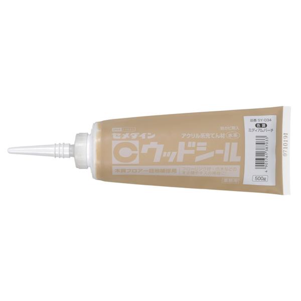 セメダイン(CEMEDINE) 木質フロアー用 充てん材 500g チューブ ミディアムパーチ SY-034