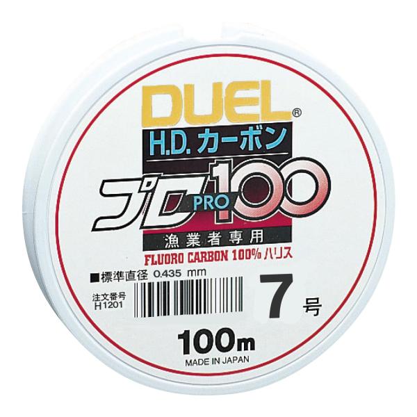 DUEL(デュエル) フロロライン 7号 HDカーボンプロ100S 7号 クリアー H1201
