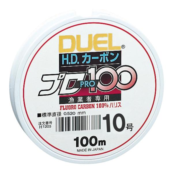 DUEL(デュエル) フロロライン 1.0号 HDカーボンプロ100S 1.0号 クリアー H1203