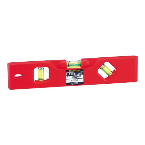 エビス(Ebisu) プラスチックレベル レッド 20x1.4x4cm ED-20DMR