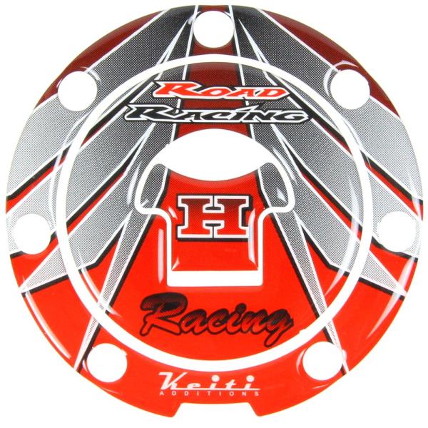 Keiti(ケイティ) フュエルキャップパッド HONDA/ウイング UVクリアコーディング仕上げ レッド CB1300SF[SC40/SC54] V