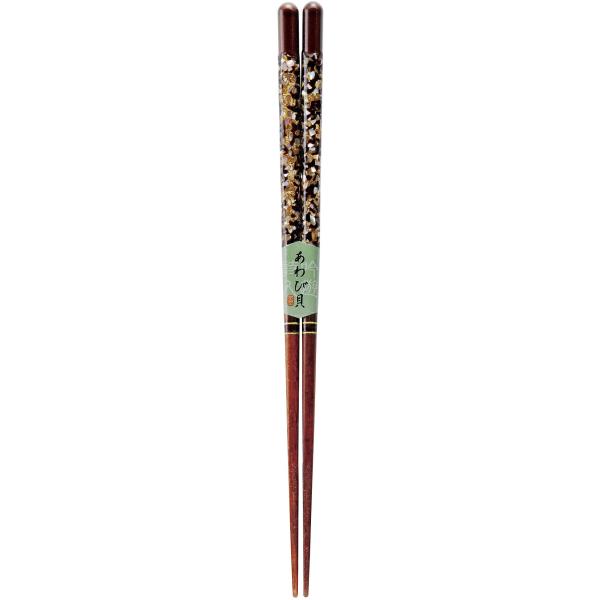 カワイ(Kawai) 『和柄の箸』 漆貝づくし 黒 23cm 36687