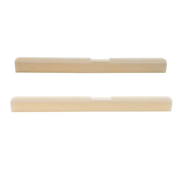 Musiclily Basic 牛骨サドルクラシックギター用ボーンサドル DJ-06 80x3x9mm(2個入)
