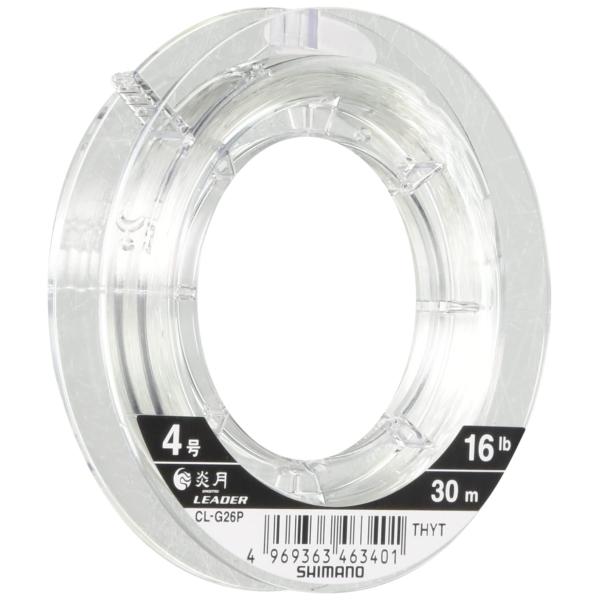 シマノ(SHIMANO) ショックリーダー 炎月 真鯛 EX フロロカーボン 30m 4.0号 クリアー CL-G26P 釣り糸