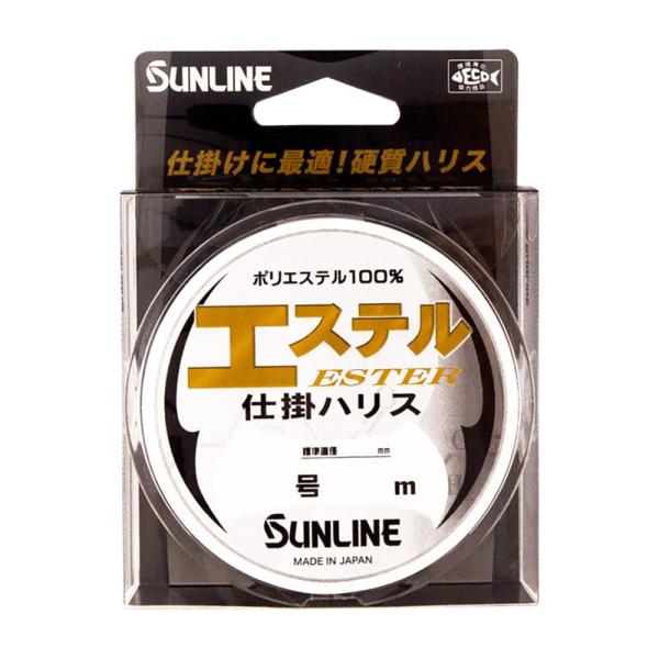 サンライン(SUNLINE) 仕掛け対応 硬調子 エステル仕掛ハリス 60m クリア 0.8号