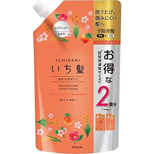 いち髪濃密W保湿ケアCD 680g 詰替用 2回分