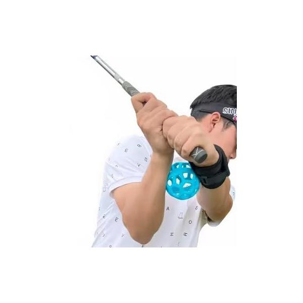 ゴルフ練習器具 スイング 素振り チキンウィング 矯正 ブルーボール ゴルフ 練習用品 コモコーメ ミート率 飛距離アップ トレーニング