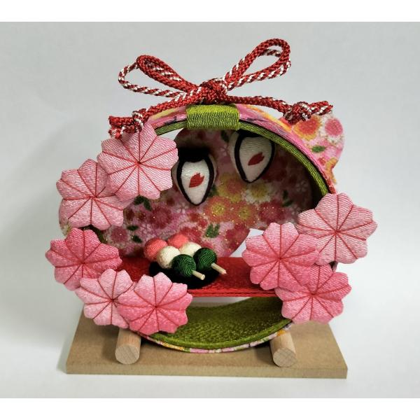 手芸キット ちりめん細工「お花見」和のしつらいを作る 工作キット