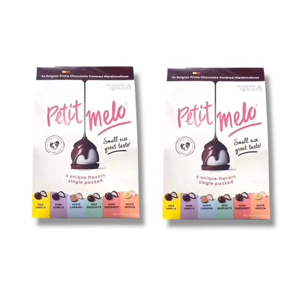 商品名】チョコマシュマロ【PETIT MELO】プチメロ ミックス6種フレーバー【内容量】３４０g　2個セットマシュマロに６種類のチョコレートをコーティングしました。全６種類（ミルクバニラ・ダークバニラ・ホワイトキャラメル・ミルクヘーゼルナ...