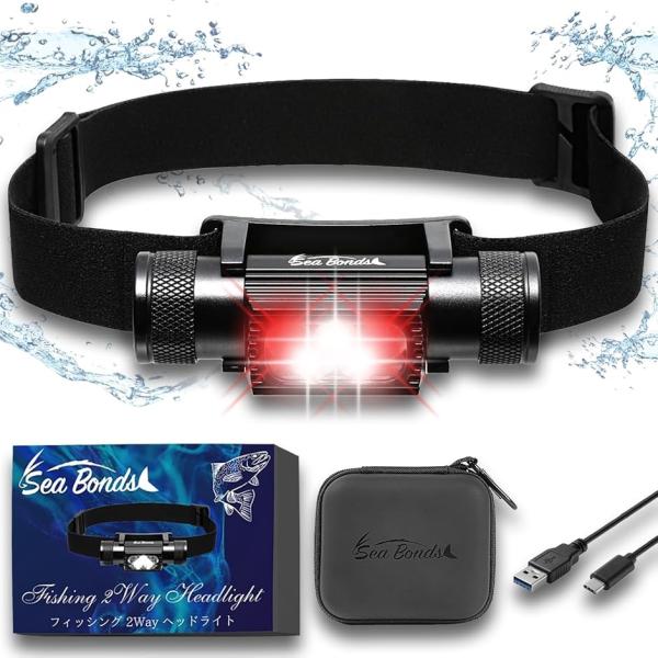 他サイト： シーボンズ ヘッドライト 1000ルーメン SPEC2 ミドルモデル(ブラック,  ミドルモデル 2600mAhバッテリー)の商品画像