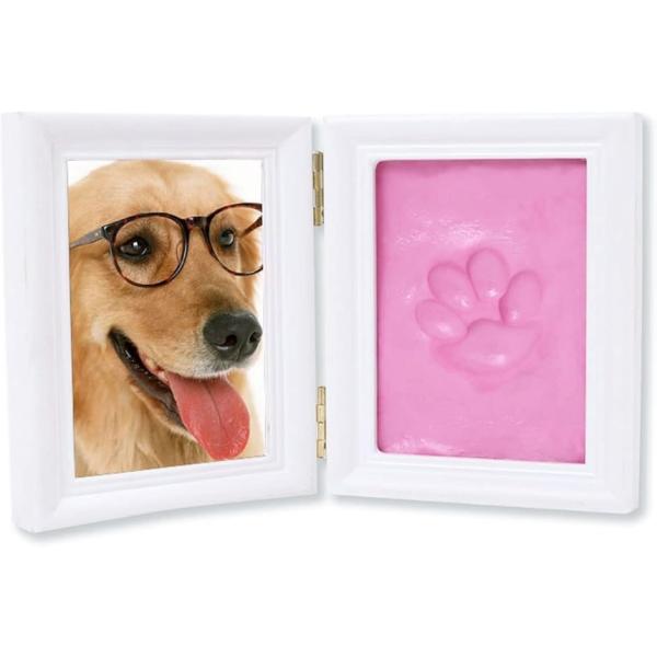 バリエーションコード : 2B23RHT38N・赤ちゃんやペットの可愛い手形・足形と一緒に写真を飾れるフォトフレームです。白い無垢材のフレームが優しく明るい印象でインテリアに馴染みます。・付属の粘土をこねて伸ばし、手や足を粘土に押し付けます...