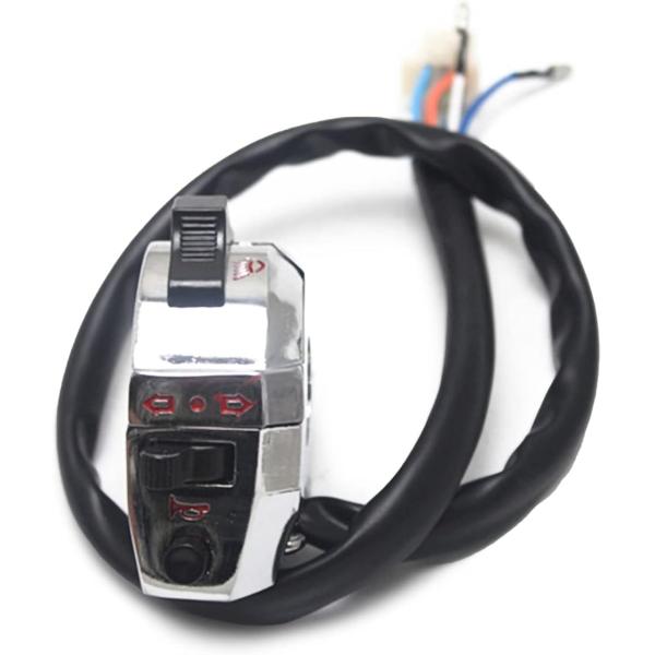 他サイト： 汎用 22mm 薄型 左 ハンドル スイッチ シャリーダックス モンキー ゴリラ Z50J AB27 CD50(メッキ,  ワンサイズ)の商品画像