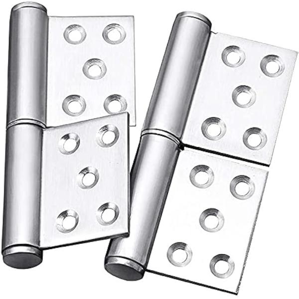 バリエーションコード : 2B2FKJYKFV「仕様」2個入，取り外し可能な旗蝶番5inch:長さ128mm、厚さ3mm、シャフト径18mm，ヒンジの最大回転角度：360度;本体は、丈夫なステンレス鋼.「柔軟性・安定性」ヒンジは分かれる可能...