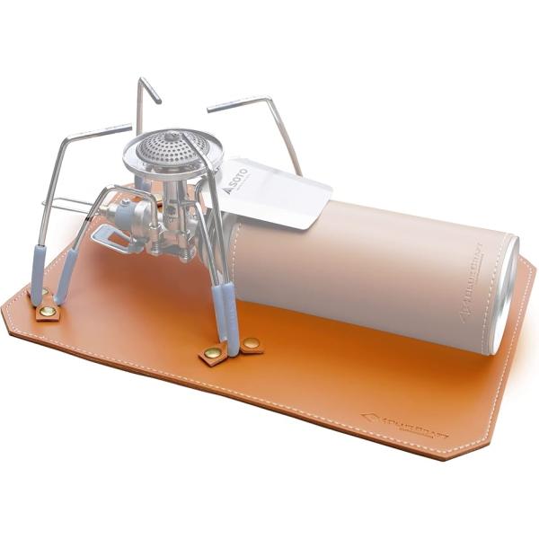 バリエーションコード : 2BJI40KKKC・「ドレスアップ」SOTOレギュレーターストーブ ST-310をPUレザーバーナーパッドでドレスアップ アウトドア・登山・キャンプシーンの雰囲気や写真を彩ります。・「安定性向上」ST-310のゴ...