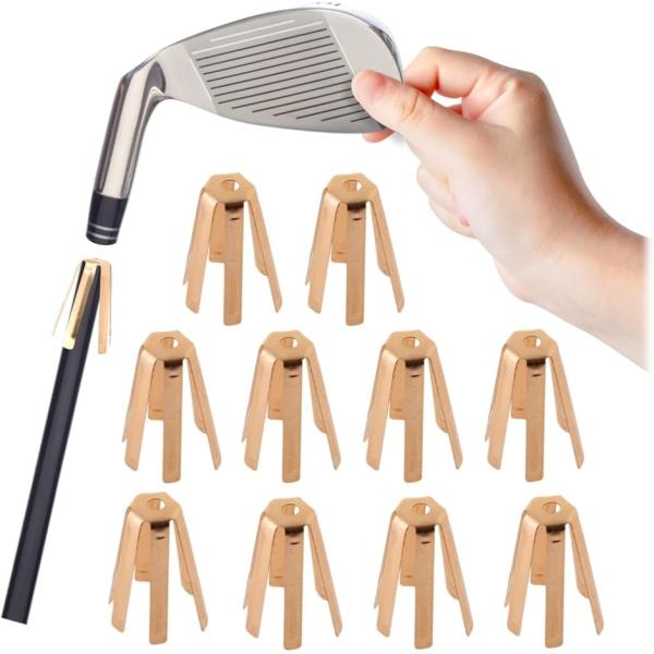 バリエーションコード : 2B2L0PF2IT「ヘッドのガタつき改善＆補強」ゴルフクラブのヘッド部分とシャフトの隙間を埋め、ガタつきをなくし補強するための真鍮製アダプターです。「真鍮製で頑丈」アイアンやウッドのホーゼルとシャフトの隙間（遊び...