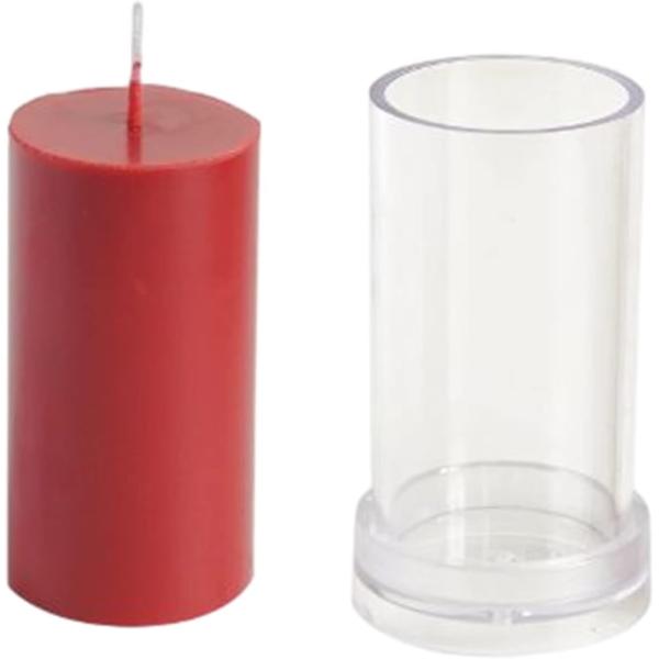 バリエーションコード : 2B2Y28NOPS円柱のキャンドルモールドです。手作りのキャンドル・石鹸作成にご利用頂ける型です。透明なので、制作中にデザインが確認でき、初心者の方でも安心してご利用頂けます。高品質のプラスチック製で、耐久性・高...