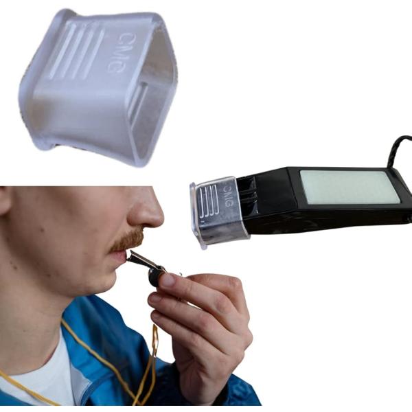 1.「快適な使用感」profit.relaxedのホイッスルカバーは、マウスグリップとフィンガーグリップが一体化されています。これにより、長時間の使用でも疲れにくく、審判のパフォーマンスを引き出します。また、透明カバーなので、ホイッスルの色...