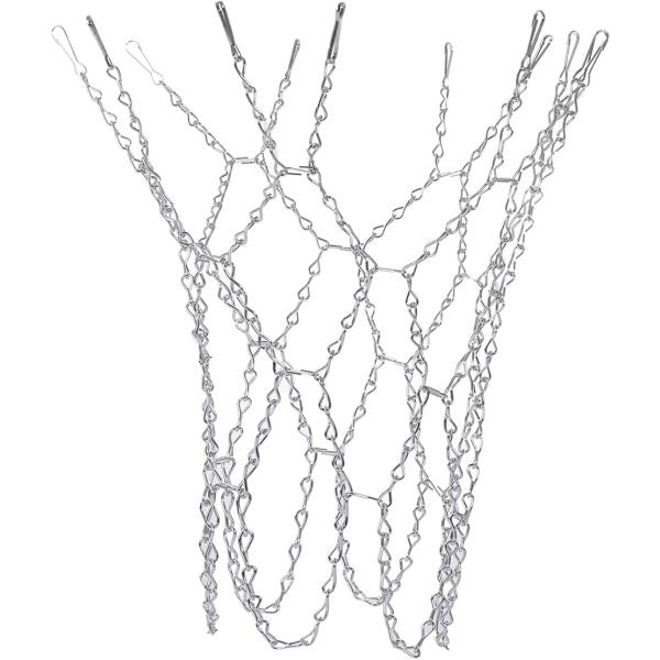 ・ナイロン製のリングネットよりも頑丈、お洒落、カッコいい。シュート時の豪快なサウンドも魅力。映画のシーン等でよく見かけますね。・金属性なので、耐久性もあり長い期間使用可能です。フックで簡単取り付け。・屋外、屋内とも使用出来ます。・「内容量」...