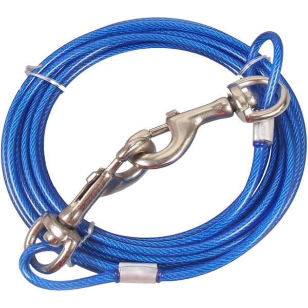 バリエーションコード : 2BJV91VI58「軽くて丈夫なリード」公園など散歩に行ったときに、木やポールに繋いでおくことが出来ます。ステンレスを樹脂でコーティングした丈夫なケーブルで、引っ張り衝撃から愛犬の首を守るショックレス機能付きです...