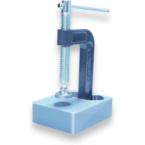 使いやすさにこだわったコンパクトサイズ レザークラフト用ハンドプレス機 刻印機(シルバー)