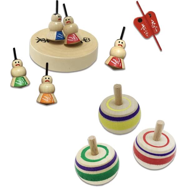 バリエーションコード : 2B4FC0VJ5I・「安心の木製」金属部品を使わずすべて木でできた昔なつかしの木ごまです。木製なので小さなお子様でも安心してお使い頂けます。また簡単に回せる手回しこまの逆立ちこまと相撲こまの2種セットなのでどんな...