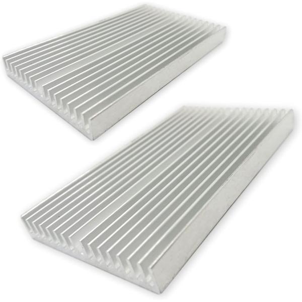 バリエーションコード : 2B4D3CD6UW「サイズ」 100 x 60 x 10 mm 「重さ」80g/個 「色」シルバートーン 「材質」アルミ 「セット内容」2個セット ＊輸送時における摩擦により商品に擦れがあることがございますが、ご...