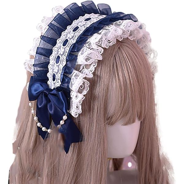 バリエーションコード : 2B4J5JUWD4・肌触りのいいフリルのレースと左右のリボンが特徴のかわいいヘッドドレス、カチューシャです。衣装やコスに合わせてファッションを楽しめるように、沢山のカラーバリエーションを用意しました。・ハロウィン...