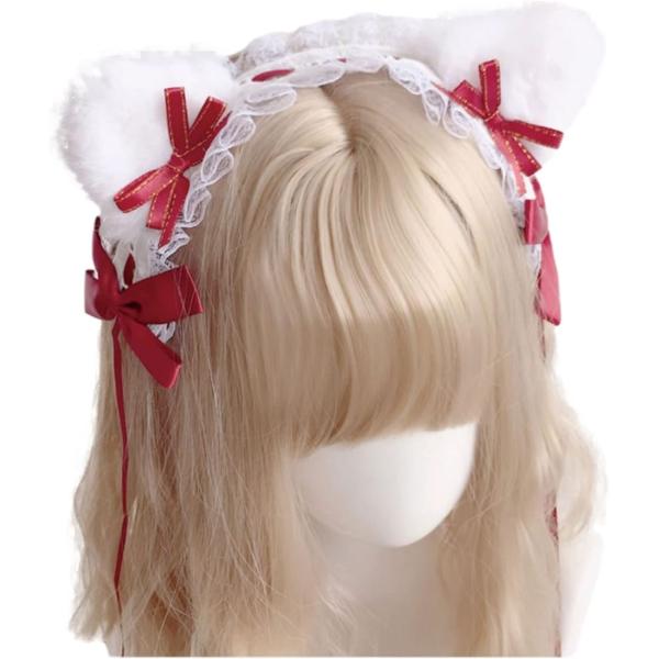 バリエーションコード : 2B4J598D4W・かわいい猫耳の髪飾り、カチューシャです。肌触りのいいフリルのレース素材を使用したヘアアクセサリーで、衣装やコスに合わせてファッションを楽しめるように、沢山のカラーバリエーションを用意しました。...