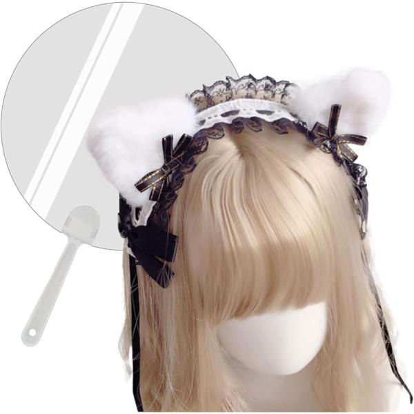 バリエーションコード : 2B4J598D4W・かわいい猫耳の髪飾り、カチューシャです。肌触りのいいフリルのレース素材を使用したヘアアクセサリーで、衣装やコスに合わせてファッションを楽しめるように、沢山のカラーバリエーションを用意しました。...