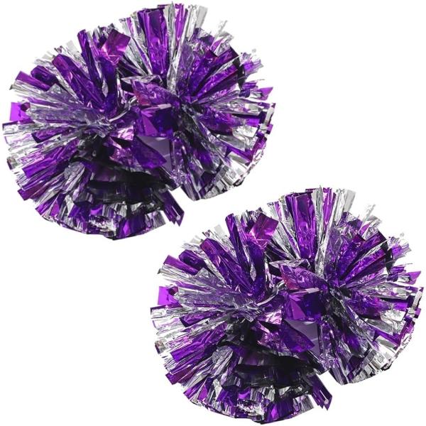 バリエーションコード : 2B9YLL2VLV「応援が映えるメッキテープ」応援やチアリーディングにお使い頂けるポンポン2個セットです。持ち手付きですので子供でも持ちやすくなっております。また、メッキテープでできているため応援時にライトが映え...